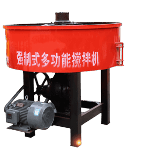 Flat concrete mixer