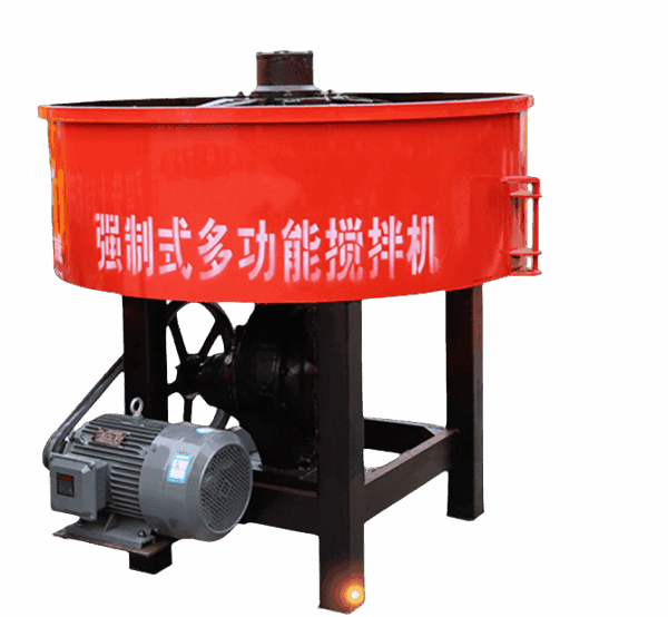 Flat concrete mixer