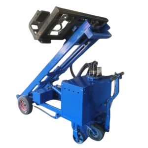 Hydraulic wall panel installation machine