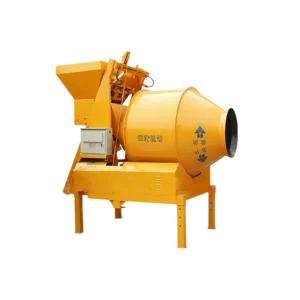Vertical drum concrete mixer